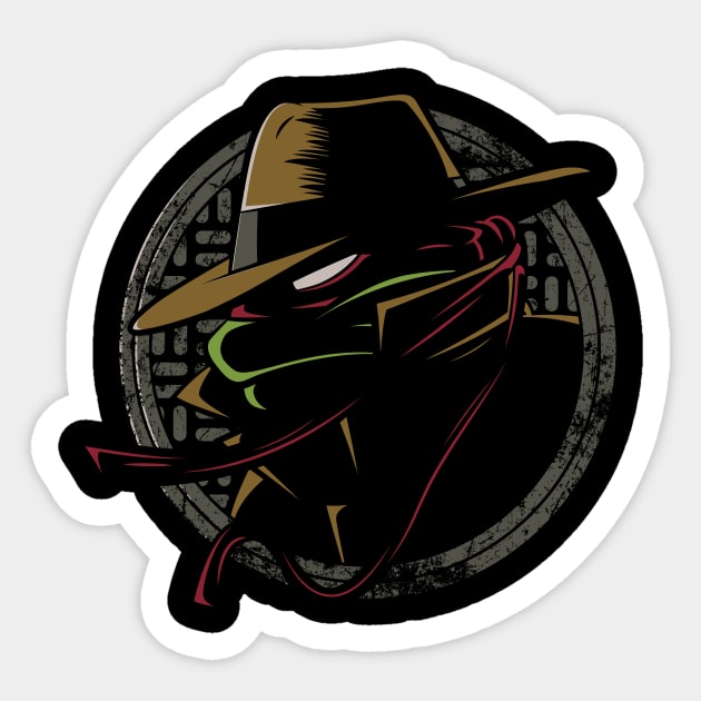 Undercover Ninja Raph Sticker by hoborobo